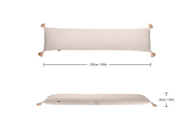 Cosset Body Pillow – Sand Chambray